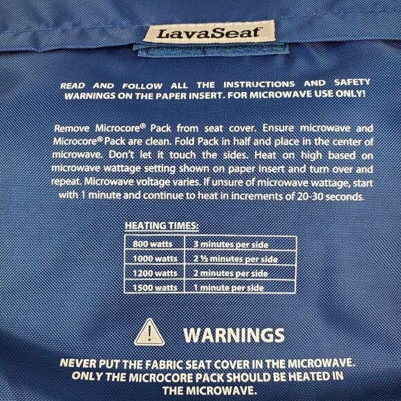 Lava Seat Heated Cushion Blue - Picture 7 of 8